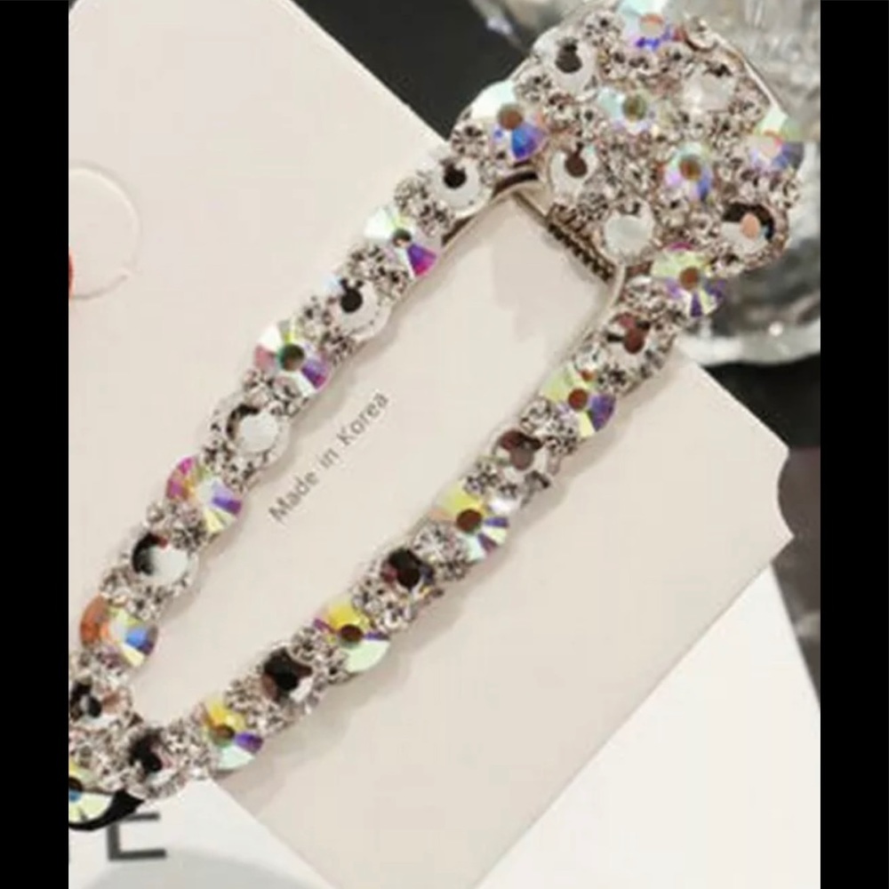 FASHIONABLE CRYSTAL HAIR CLIPS BARRETTE - Picture 2 of 5